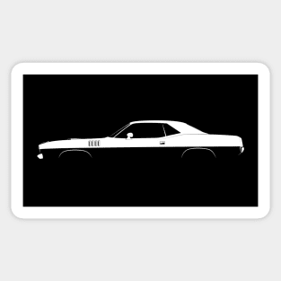 Plymouth Hemi 'Cuda Silhouette Sticker